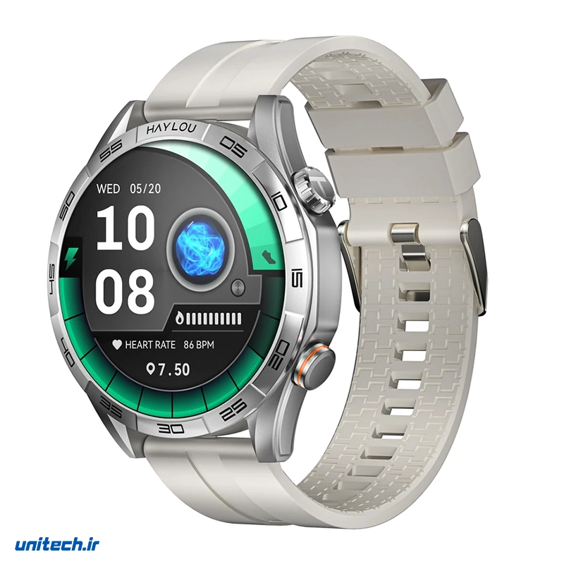 ساعت هوشمند 40 میلی‌متری هایلو مدل Solar 5 با بند سیلیکونی YiGydh